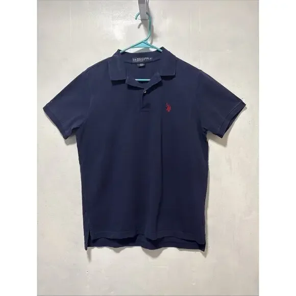 U.S. Polo Assn. Navy Blue Polo Short Sleeve Collared Shirt Men's Sz M - Picture 1 of 11